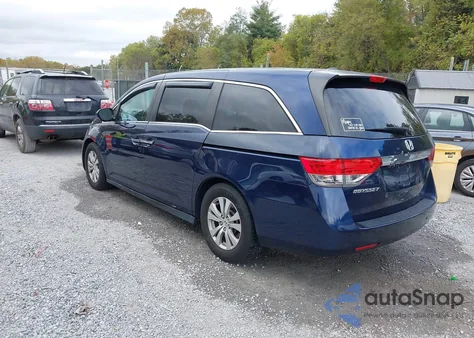 2015 Honda Odyssey Ex-L из США, поврежденный, VIN 5FNRL5H69FB126324